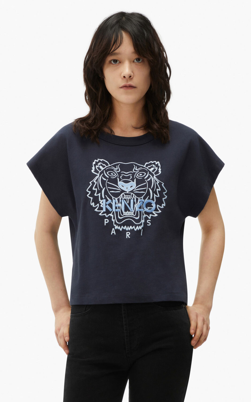 Kenzo Tiger boxy T Shirt Dam | 31760-APMJ